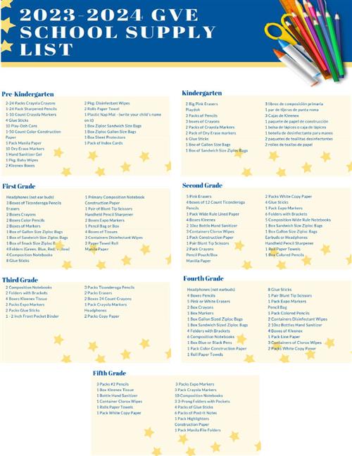 School Supply List